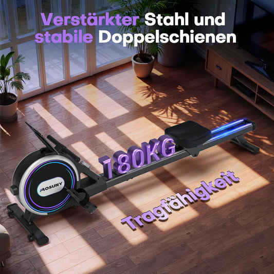MOSUNY Rudergerät Magnetisch – 32 Stufen, Leise, App-fähig
