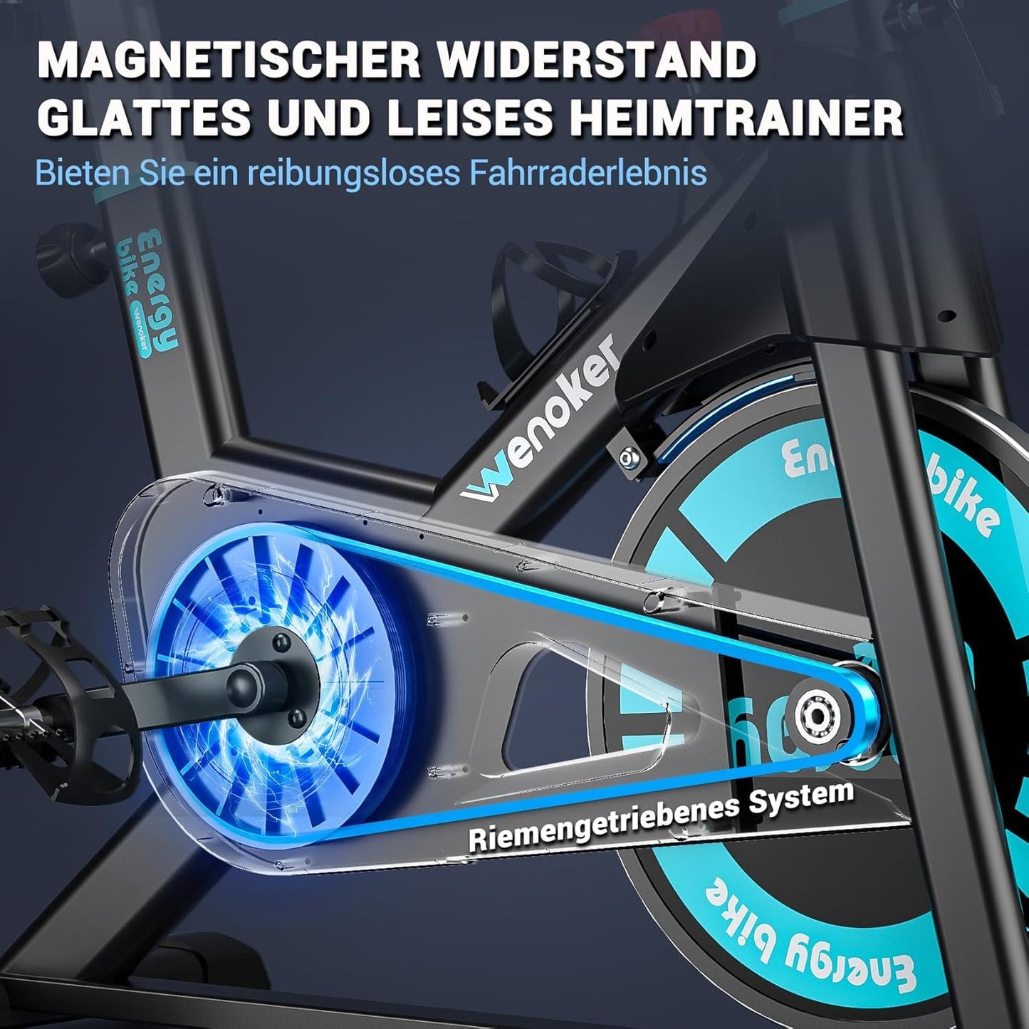 Wenoker Heimtrainer Ergometer – Leise mit Magnetwiderstand