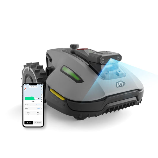 Mammotion YUKA mini Vision Mähroboter ohne Begrenzungskabel, Kein RTK, Empf. 700 m², Triple-Cam AI Vision Navigation Rasenmäher Roboter, Automatische Kartierung&Hindernisvermeidung, App-Steuerung