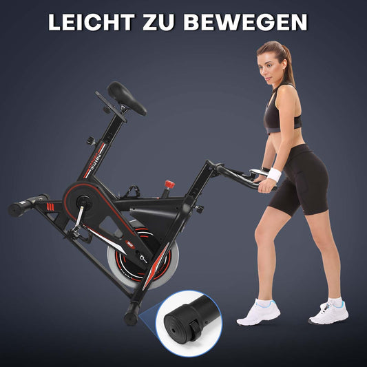 [Aktualisiert] Heimtrainer Fahrrad, DMASUN Ergometer Hometrainer Fahrrad mit Einstellbarem Magnetischem Widerstand, Kardio Training Indoor Cycling Bike Höhenverstellbar, Fitnessbike 160kg Belastbar