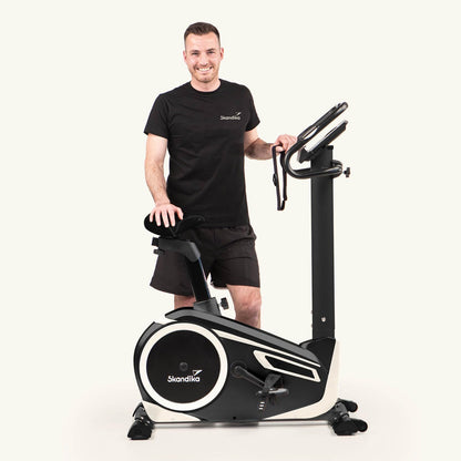 Skandika Ergometer Morpheus – Bluetooth Fitnessbike mit Puls