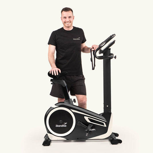 Skandika Ergometer Morpheus – Bluetooth Fitnessbike mit Puls