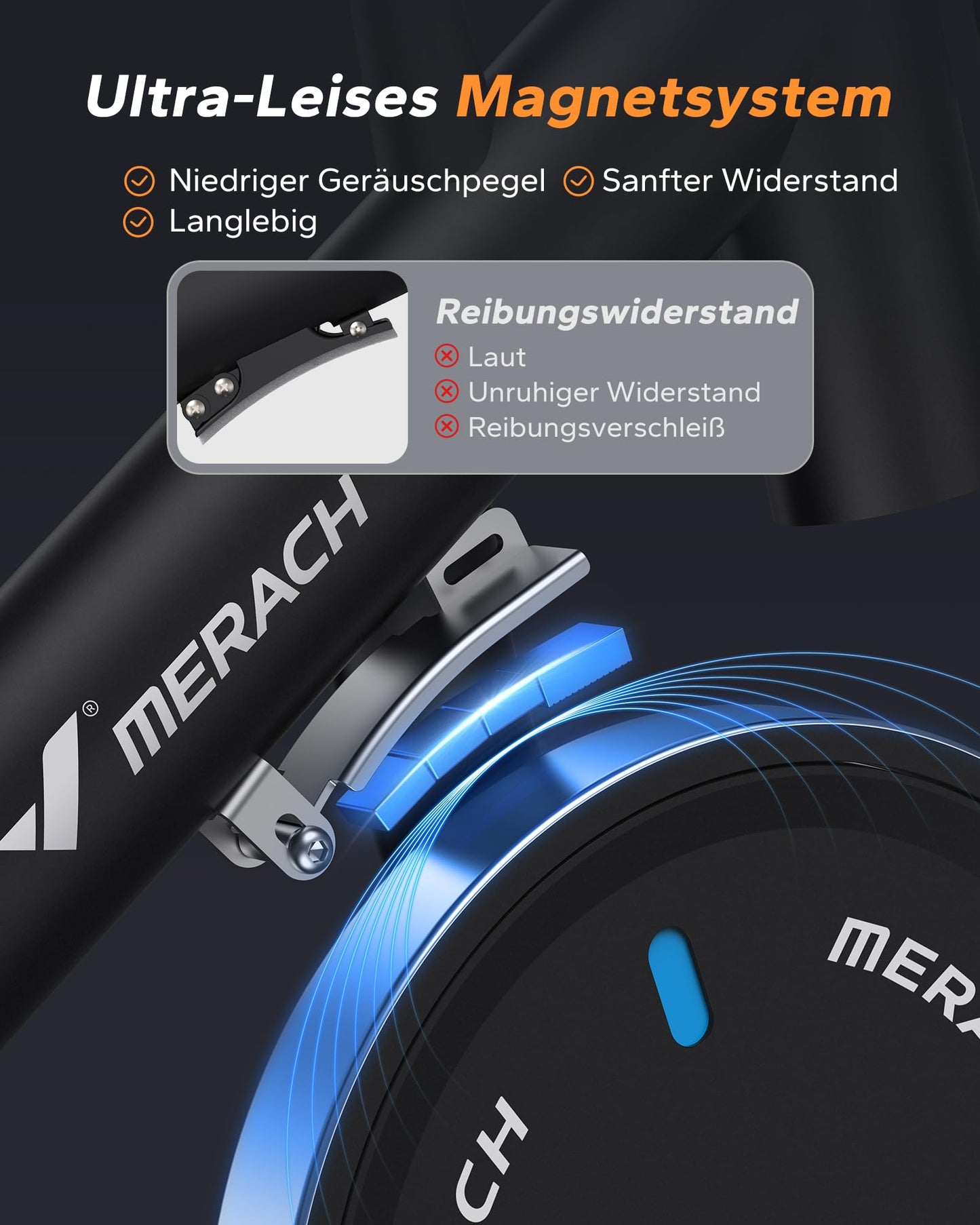 MERACH Heimtrainer Ergometer – Leise mit App & Magnetwiderstand
