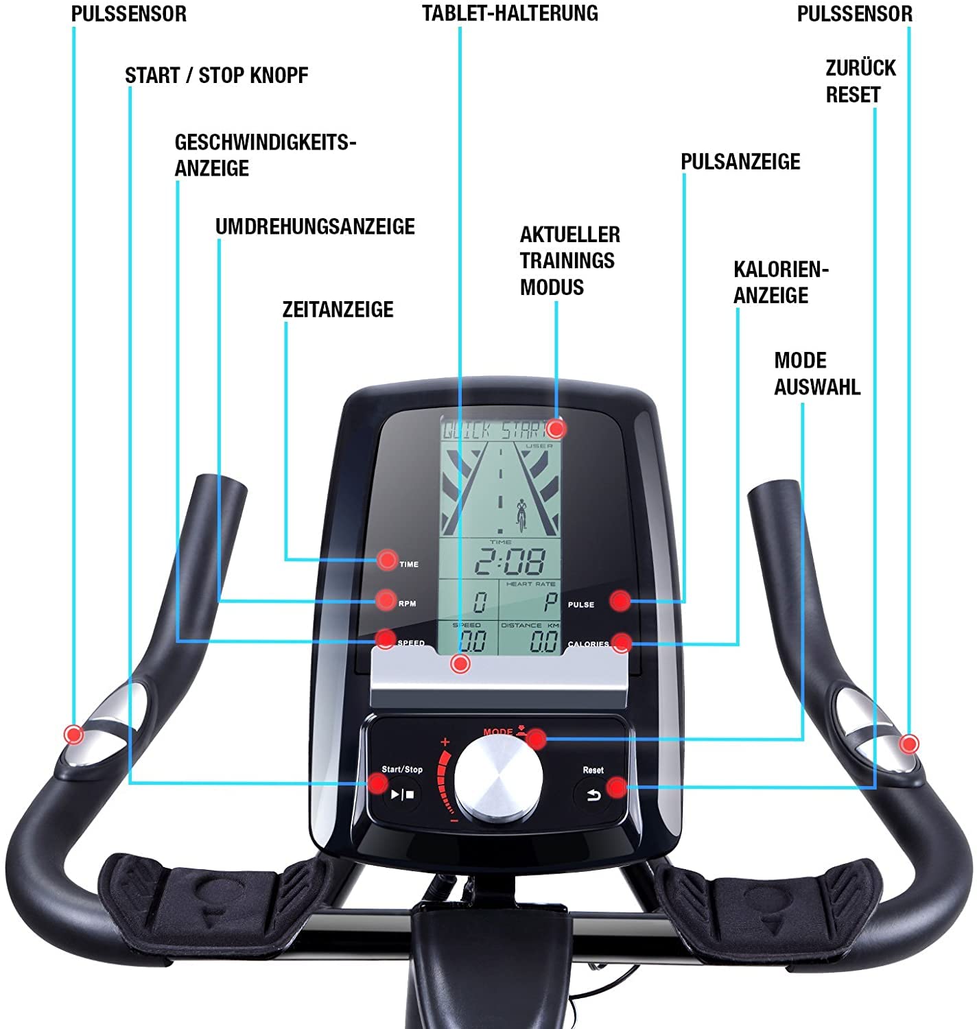 Sportstech SX200 Ergometer – 22 kg Schwungrad mit App