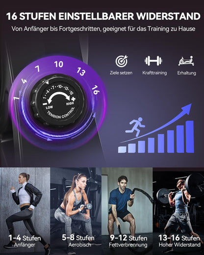 DMASUN Rudergerät Magnetisch – Leise mit App & LCD