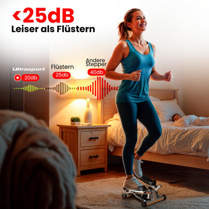 Ultrasport Swing Stepper – Kompakter Hometrainer mit Computer