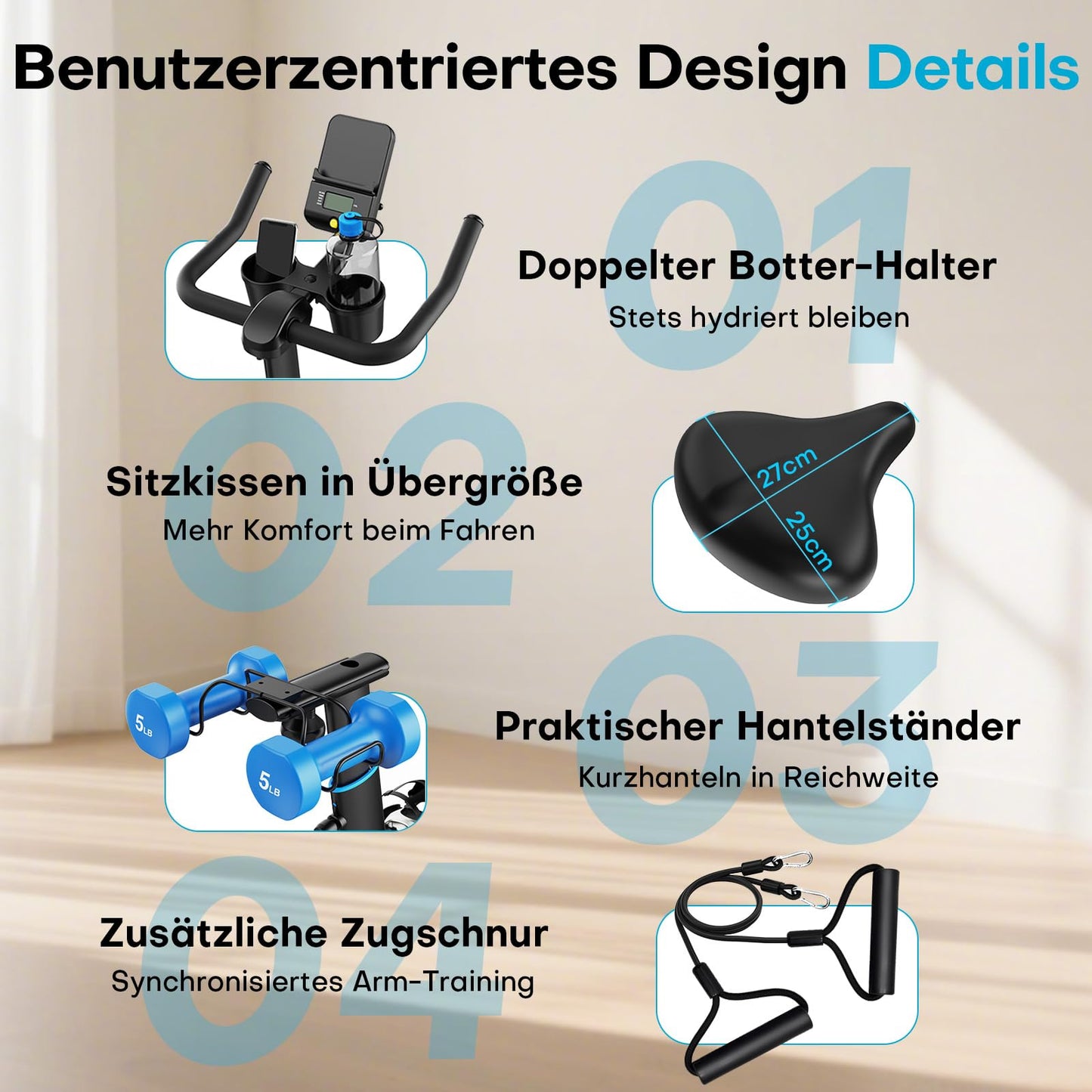 SLUNSE Heimtrainer Ergometer – Leise mit App & Magnetwiderstand