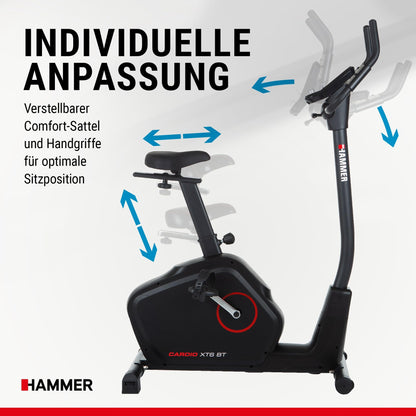 HAMMER Ergometer Cardio XT6 – Leise mit Bluetooth & App