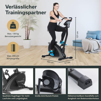 Skandika Ergometer Vinneren – Bluetooth Fitnessbike mit App