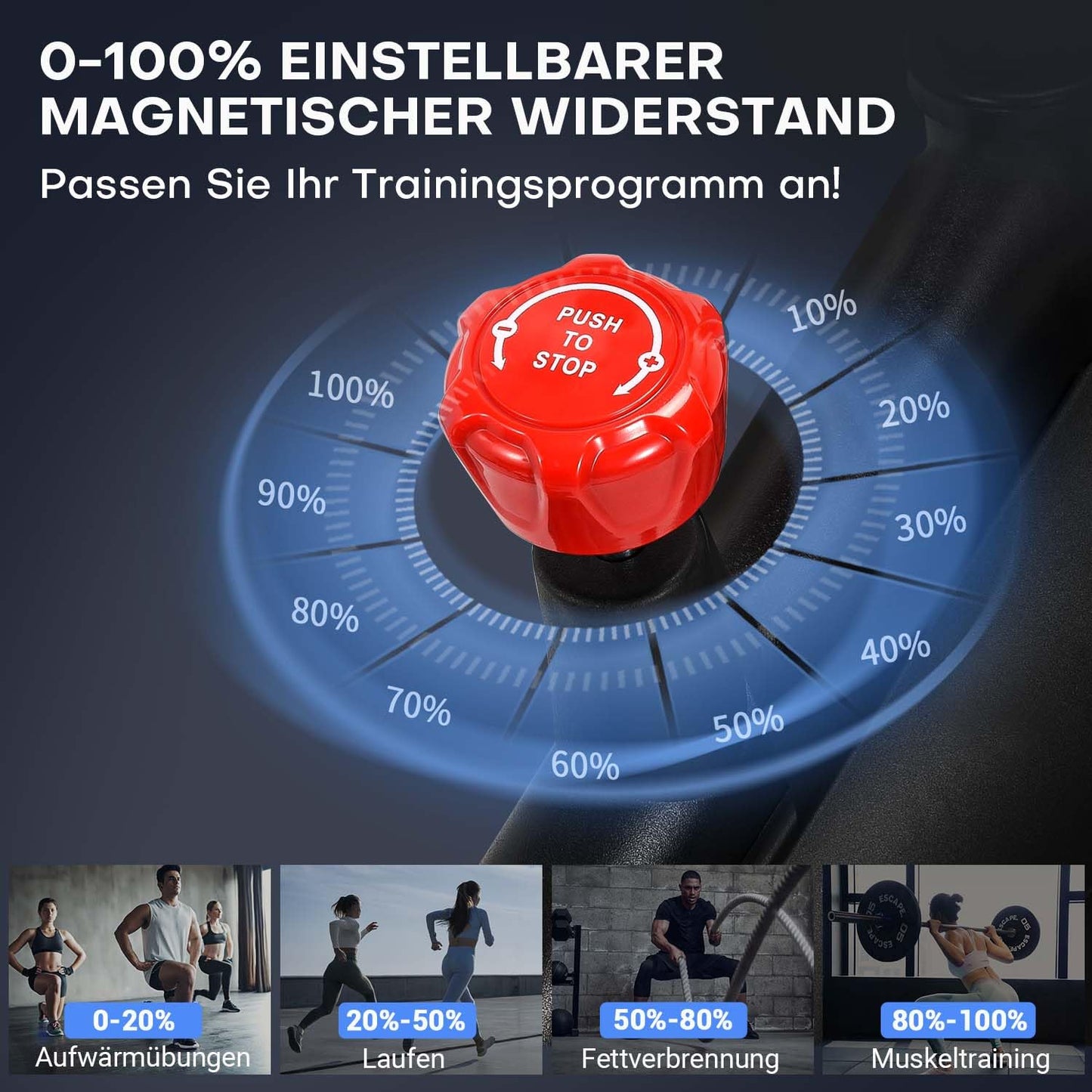 [Aktualisiert] Heimtrainer Fahrrad, DMASUN Ergometer Hometrainer Fahrrad mit Einstellbarem Magnetischem Widerstand, Kardio Training Indoor Cycling Bike Höhenverstellbar, Fitnessbike 160kg Belastbar