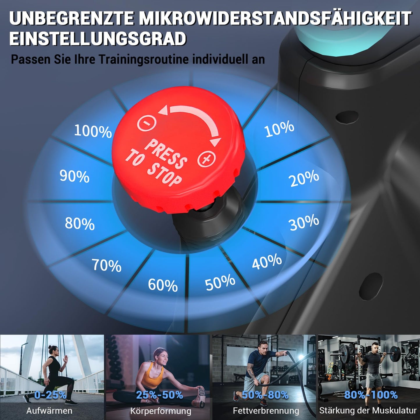 Wenoker Heimtrainer Ergometer – Leise mit Magnetwiderstand