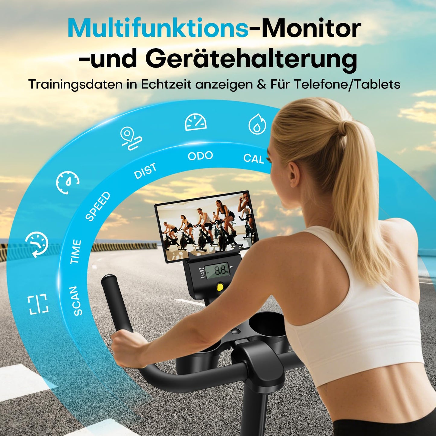 SLUNSE Heimtrainer Ergometer – Leise mit App & Magnetwiderstand