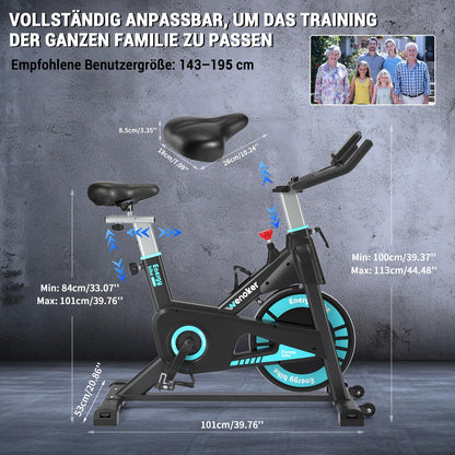 Wenoker Heimtrainer Ergometer – Leise mit Magnetwiderstand
