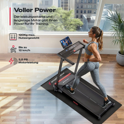 Sportstech Laufband sProRun – Klappbar 12 km/h mit Bluetooth