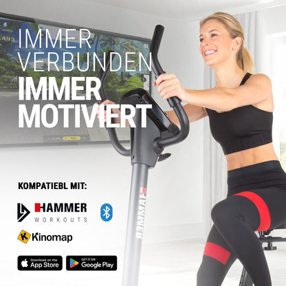 HAMMER Ergometer Cardio XT6 – Leise mit Bluetooth & App