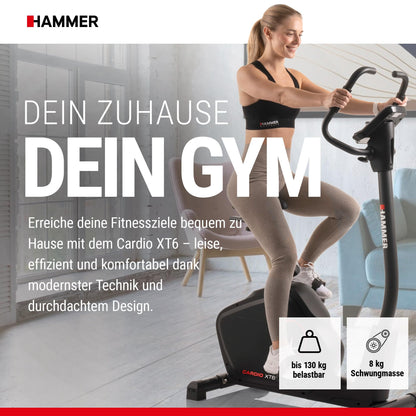HAMMER Ergometer Cardio XT6 – Leise mit Bluetooth & App