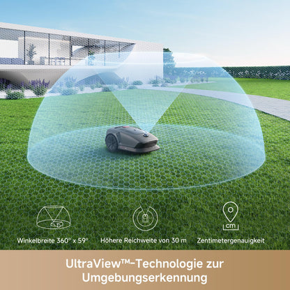 MOVA 600 Kit, Rasenmäher Roboter mit 81x Ersatzmesser,3D-LiDAR Mähroboter ohne Begrenzungskabel & genaue Kartierung bis 800 m²