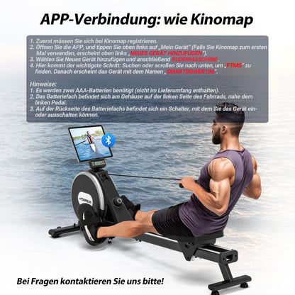 DMASUN Rudergerät Magnetisch – Leise mit App & LCD